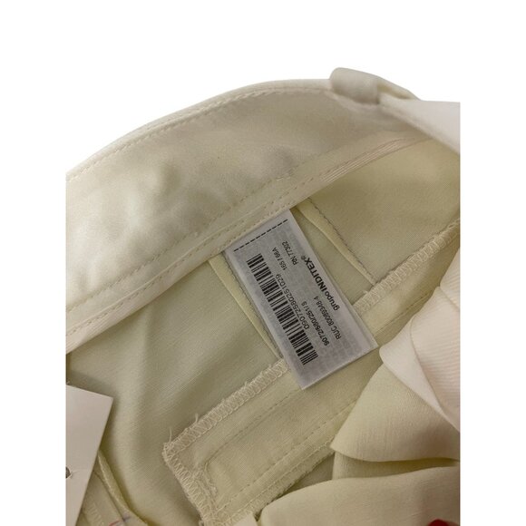 Zara Womens Pants S Ivory Pleated Straight Leg Trousers High Waist 9072/580 NWT - Picture 9 of 16